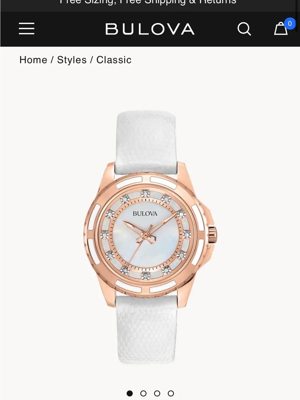 Women’s Bulova watch